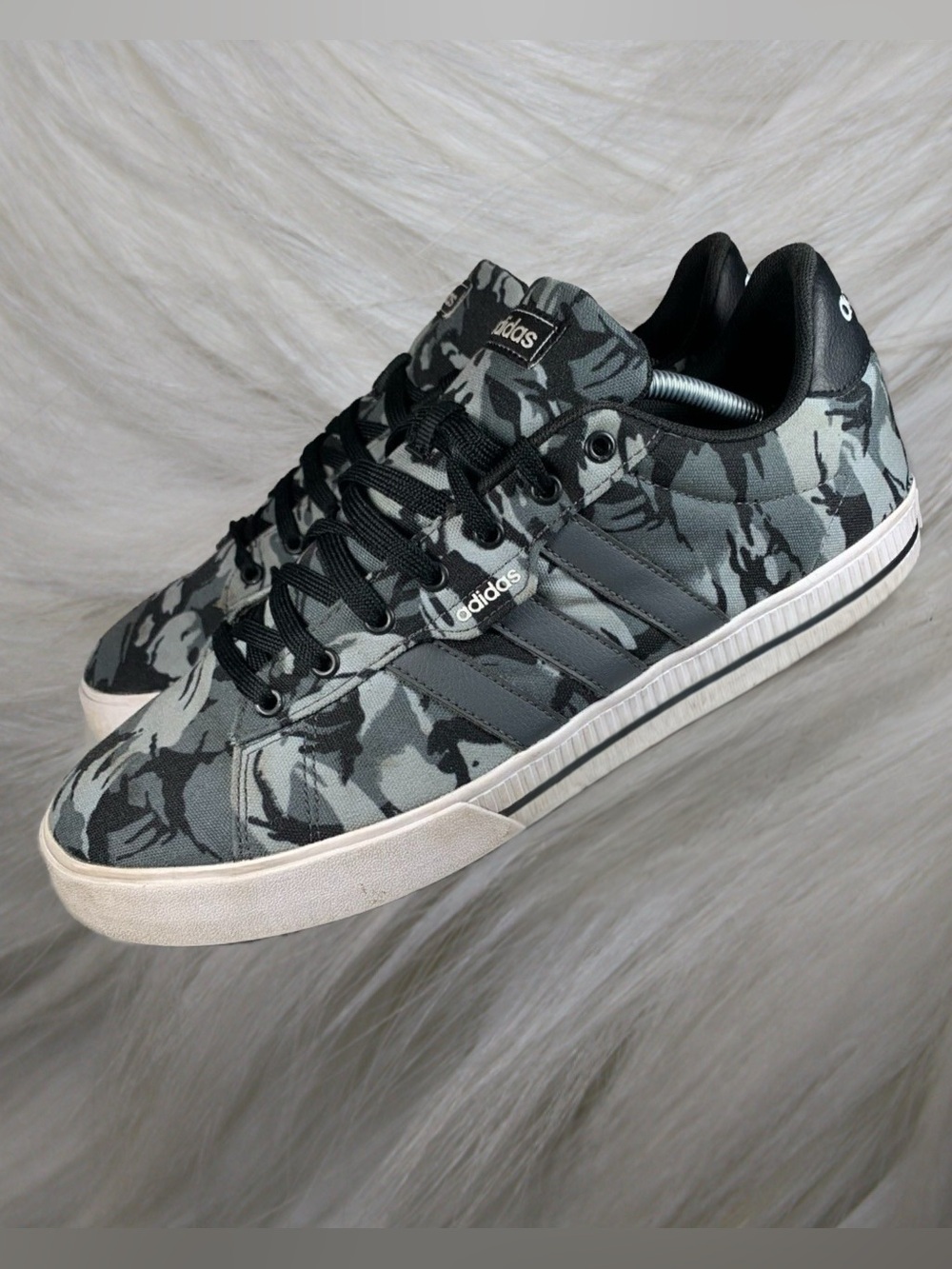 Afidas Daiky 3.0 Skateboarding Gray Carbon FY9819 Camo Low-Top Men’s Shoes